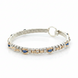 Williamsburg woven Bangle with Blue Sapphire