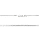 1.7 mm Sterling Silver Foxtail Chain