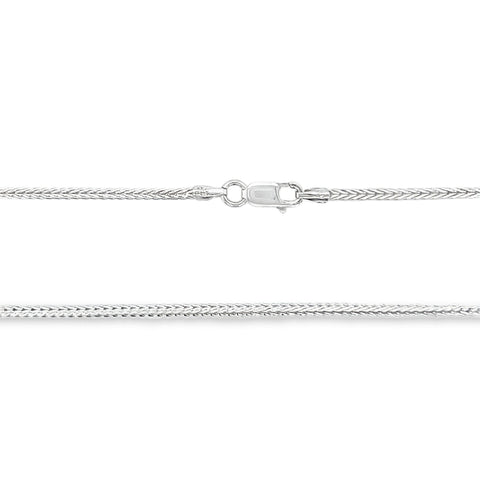 1.7 mm Sterling Silver Foxtail Chain
