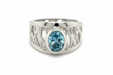 Fancy Blue Diamond Connection Ring