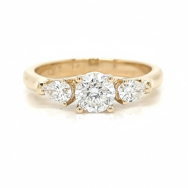 5mm Round Diamond 3 Stone Engagement Ring