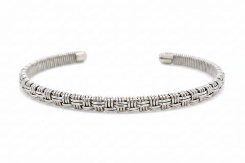 Basket Weave Cuff Bracelet