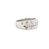 Men’s Channel Set Diamond and Platinum Wedding Band