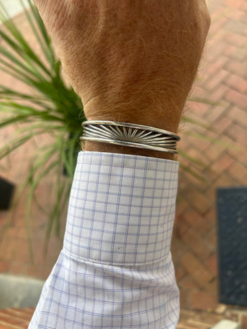 Light of The World Sterling Cuff Bracelet