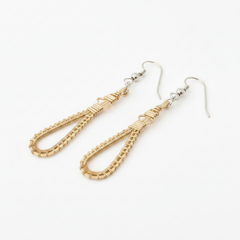 Petite Pulse Teardrop Earrings