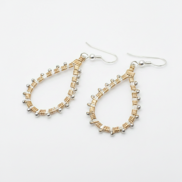 Beaded Teardrop Earrings