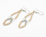Beaded Shield Earrings