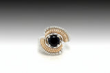 Black Onyx Wire Wrapped Ring