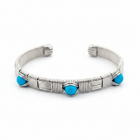Elite Classic 3 Gem Cuff with Sleeping Beauty Turquoise