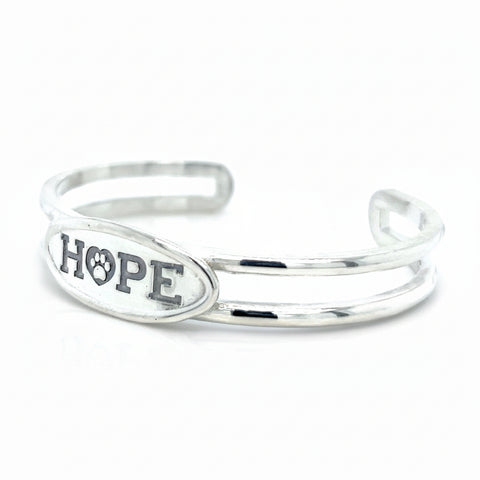 HOPE Cuff Bracelet – Split Band Oval Design