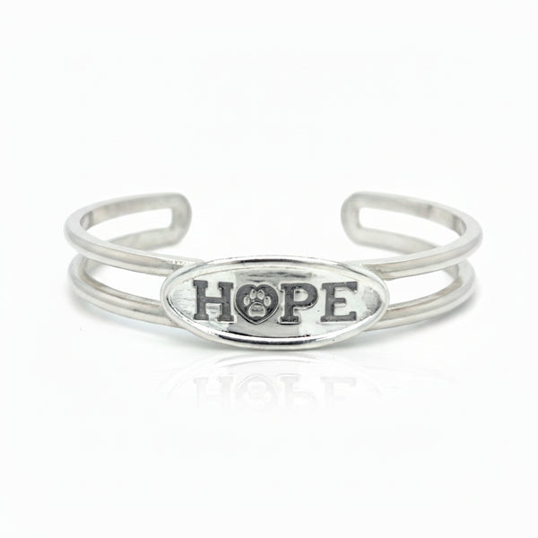 HOPE Cuff Bracelet – Split Band Oval Design