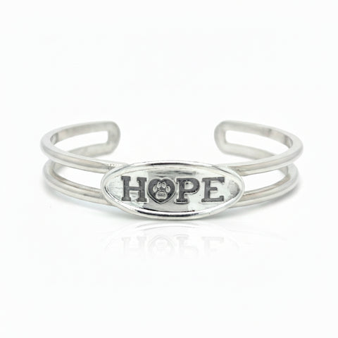 HOPE Cuff Bracelet – Split Band Oval Design