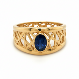 Blue Sapphire Petite Connection Ring