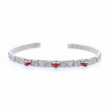 Garnet Classic Cuff Bracelet