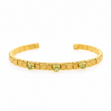 Classic Peridot Cuff Bracelet