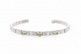 Classic Peridot Cuff Bracelet