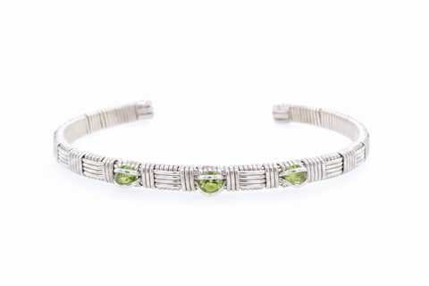 Classic Peridot Cuff Bracelet