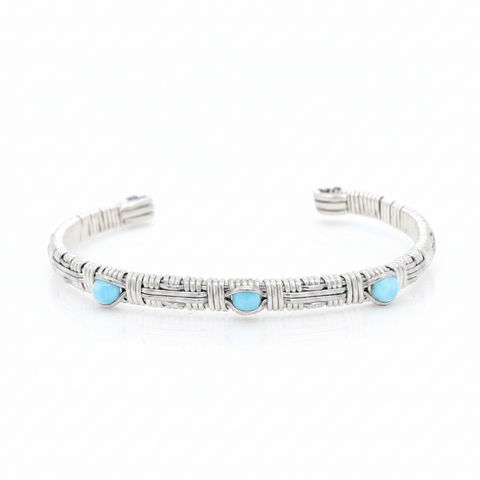 Southwest Larimar Cuff Bracelet
