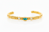 Southwest Turquoise Opal Cuff Bracelet