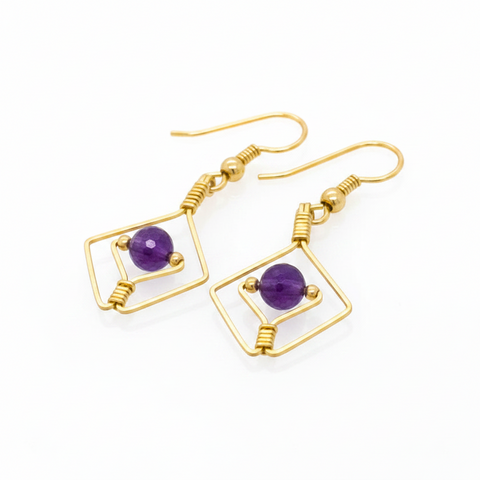 Centered Earrings (Choose Stone)