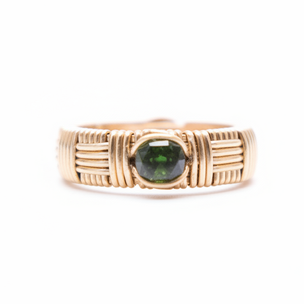 Classic Green Tourmaline Band