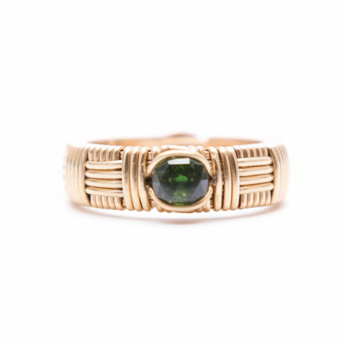 Classic Green Tourmaline Band