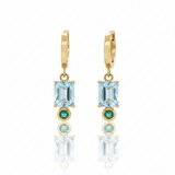Huggie Gemstone Dangles