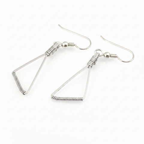 Trilogy Drop and Dangle Wire Wrapped Earrings