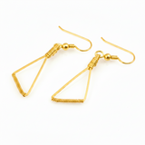 Trilogy Drop and Dangle Wire Wrapped Earrings