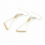 Trilogy Drop and Dangle Wire Wrapped Earrings
