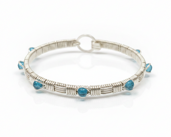 London Blue Topaz Classic Gemstone Bangle