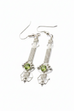 Byzantine Wire Wrapped Peridot Earrings