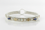 Elite Southwest Gem Bangle with Tanzanite and Opal