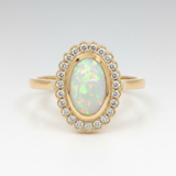 Scalloped Opal Ring