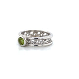 Petite Round Connection Ring 5mm Peridot