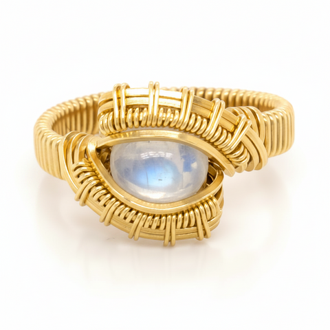 Pulse Moonstone Ring