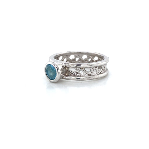 Round Connection Ring 6mm Apatite