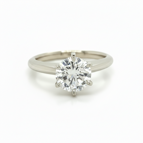 Solitaire Tiffany Setting Diamond Ring