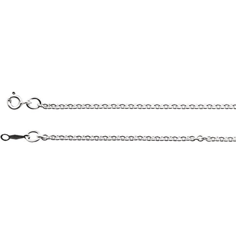Sterling Silver 2.1mm Cable Chain