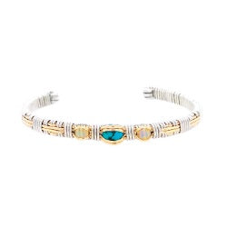 Southwest Turquoise Opal Cuff Bracelet