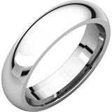 5 mm White Gold Comfort Fit Classic Wedding Band
