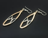 Beaded Shield Earrings