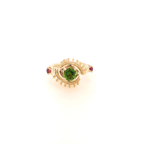 Appetite and Pink Tourmaline Pulse Ring