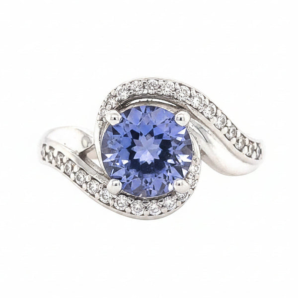 Tanzanite Swirl Ring