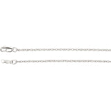 Sterling Silver 1.25mm Rope Chain