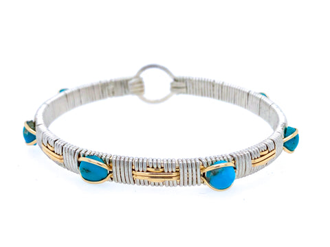 Turquoise Elite Southwest Bangle Bracelet