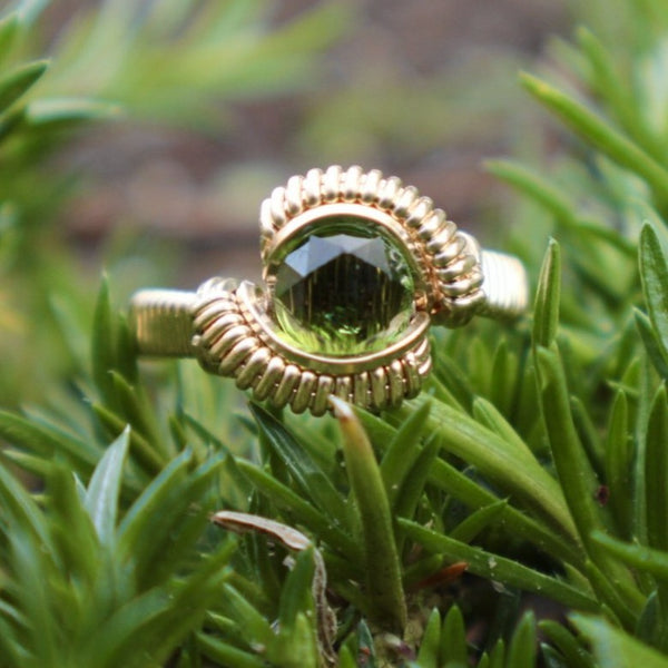 Classic Petite Green Tourmaline Ring