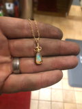 Dew Drop Ethiopian Opal Wire Wrapped Pendant