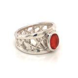 Fire Opal Connection Ring