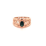 Green Sapphire Petite Connection Ring